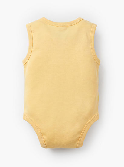 Pack of 2 Juniors Crew Neck Sleeveless Bodysuit with Safari Print-baby-boys-clothing-bodysuits-image-4