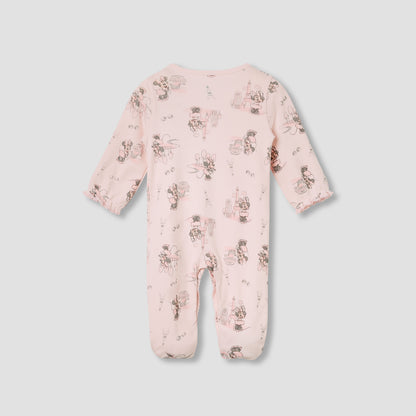 Disney Minnie Mouse Print Sleepsuit with Long Sleeves