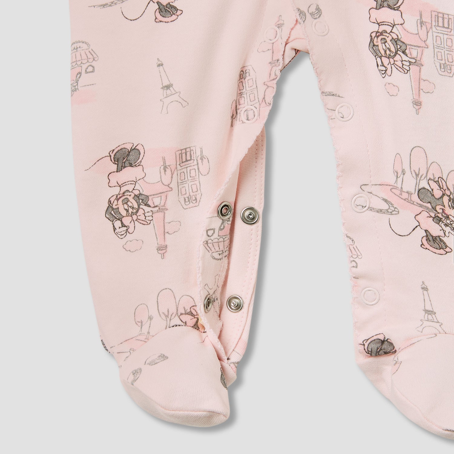 Disney Minnie Mouse Print Sleepsuit with Long Sleeves