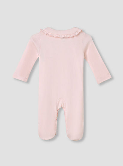 Disney Minnie Mouse Print Sleepsuit with Long Sleeves-baby-girls-clothing-nightwear-sleepsuits-image-2