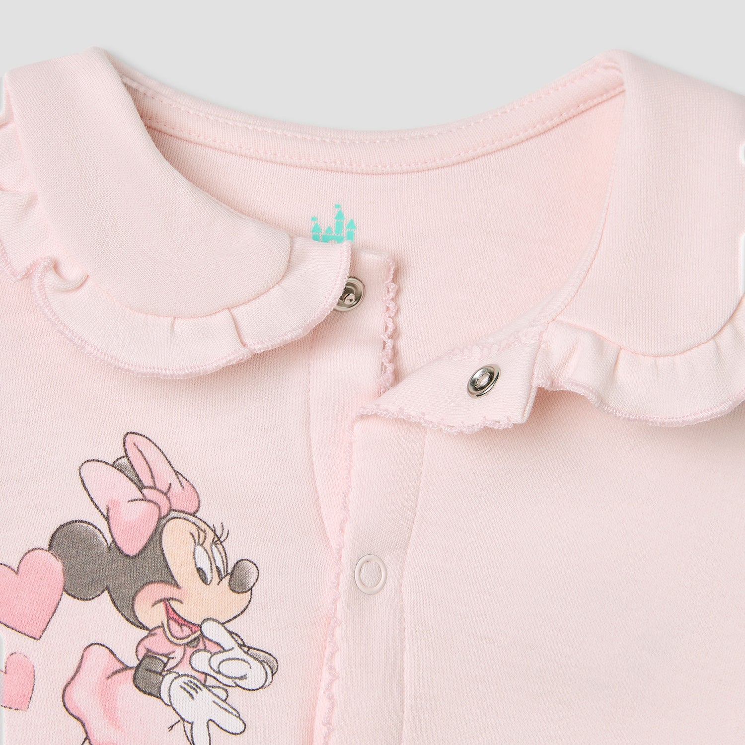 Disney Minnie Mouse Print Sleepsuit with Long Sleeves