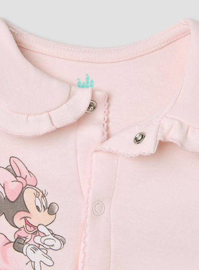 Disney Minnie Mouse Print Sleepsuit with Long Sleeves-baby-girls-clothing-nightwear-sleepsuits-image-3