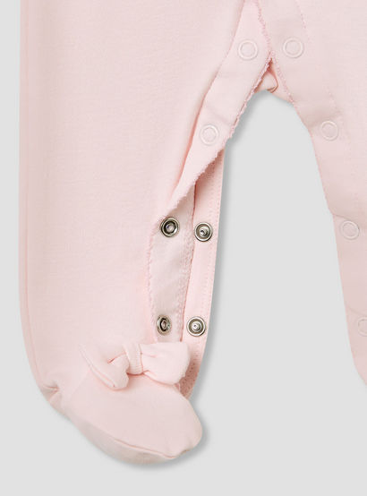 Disney Minnie Mouse Print Sleepsuit with Long Sleeves-baby-girls-clothing-nightwear-sleepsuits-image-4