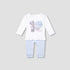 Disney Minnie Mouse Print Sleepsuit with Ruffle and Long Sleeves - Blue / 12-18 mths