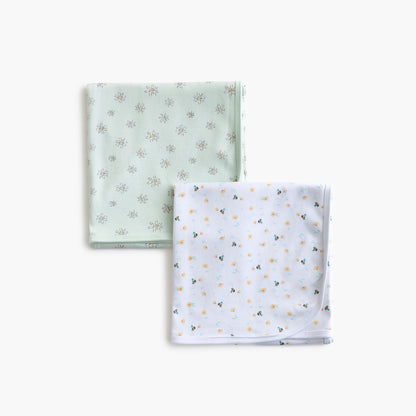 Juniors 2-Piece Printed Receiving Blanket - 70x70 cm