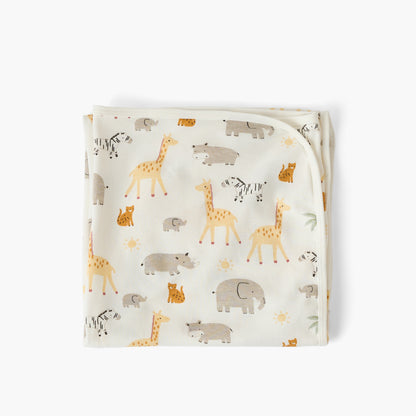 Juniors Receiving Blanket with Safari Print