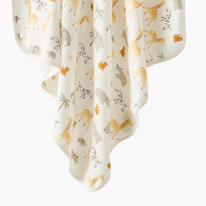 Juniors Receiving Blanket with Safari Print