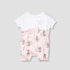 Disney Minnie Mouse Print Romper with Puff Sleeves - Pink / 12-18 mths