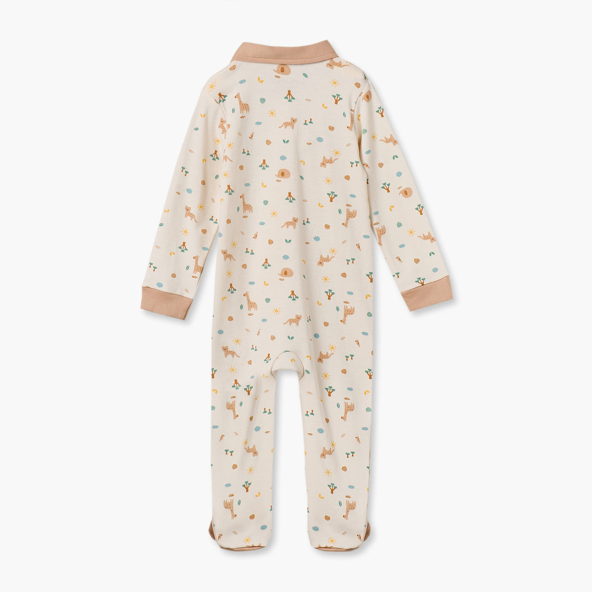 Juniors Cotton Collared Long Sleeves Sleepsuit