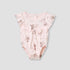 Disney Minnie Mouse Print Romper with Ruffle Sleeves - Peach / 12-18 mths