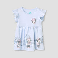Disney Minnie Mouse Print Cap Sleeves Dress-undefined-image-1