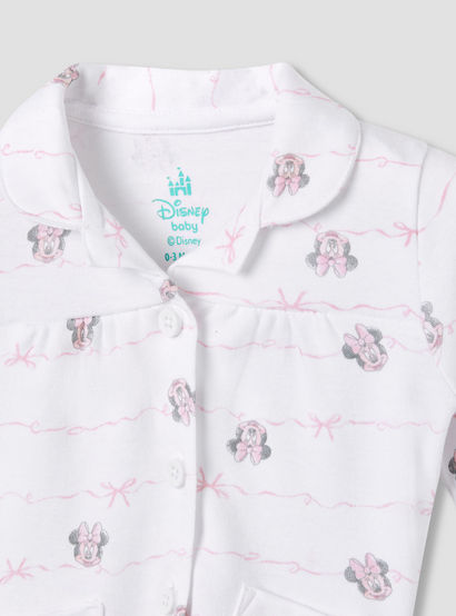 Disney Minnie Mouse Print Shirt and Pyjama Set-baby-girls-clothing-nightwear-pyjamasets-image-4