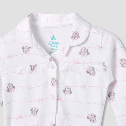Disney Minnie Mouse Print Shirt and Pyjama Set