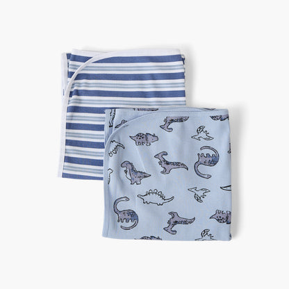 Pack of 2 Juniors Receiving Blanket with Assorted Design