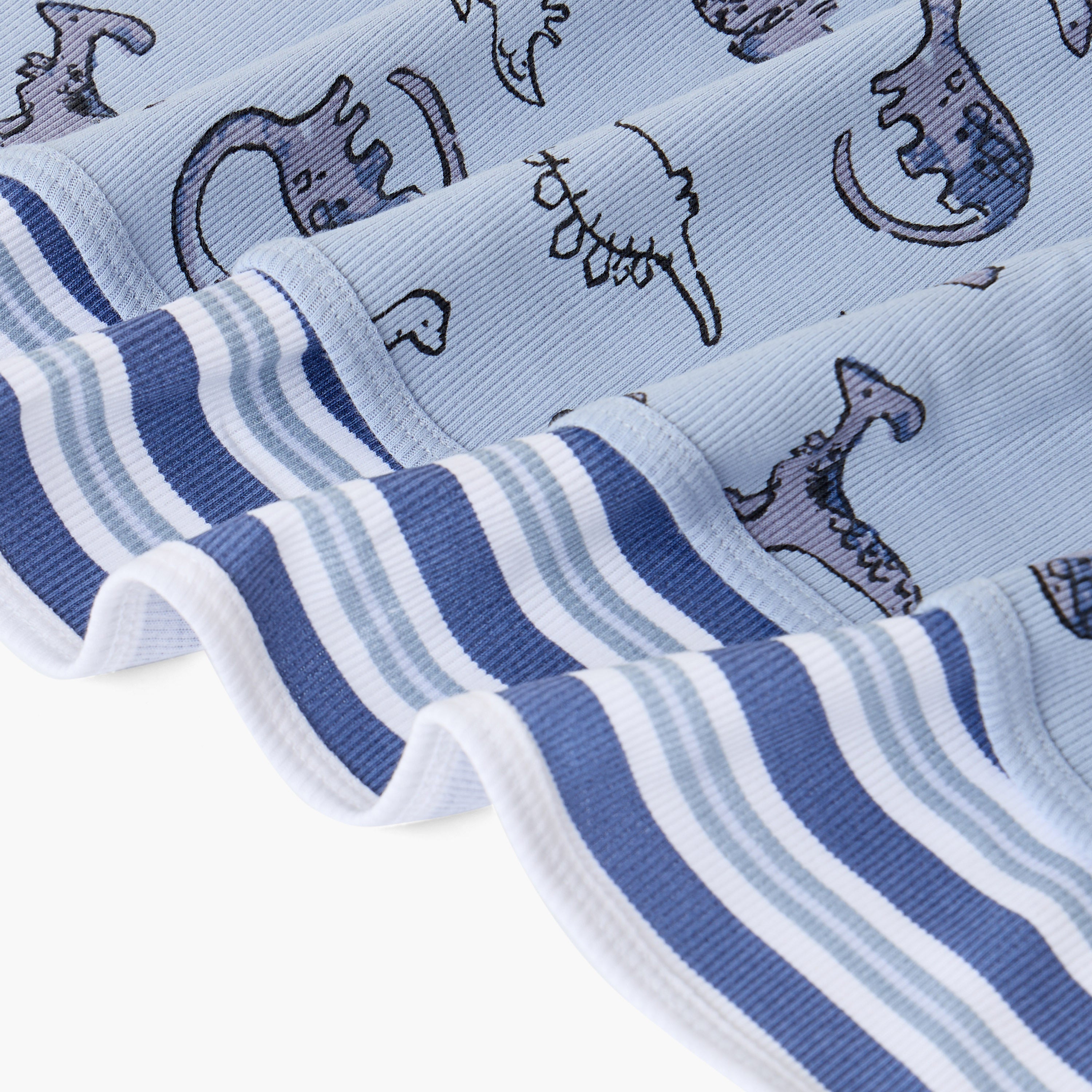 Pack of 2 Juniors Receiving Blanket with Assorted Design