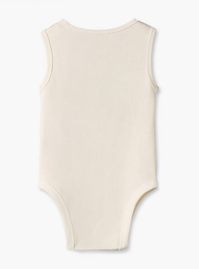 Pack of 2 Juniors Round Neck Sleeveless Bodysuit with Assorted Design-baby-boys-clothing-bodysuits-image-5