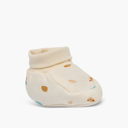 Pack of 2 Juniors Booties with Assorted Design