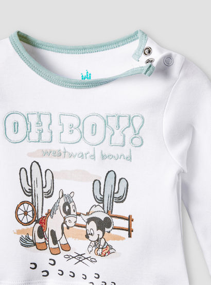 Disney Mickey Mouse Print Sleepsuit-baby-boys-clothing-nightwear-sleepsuits-image-3