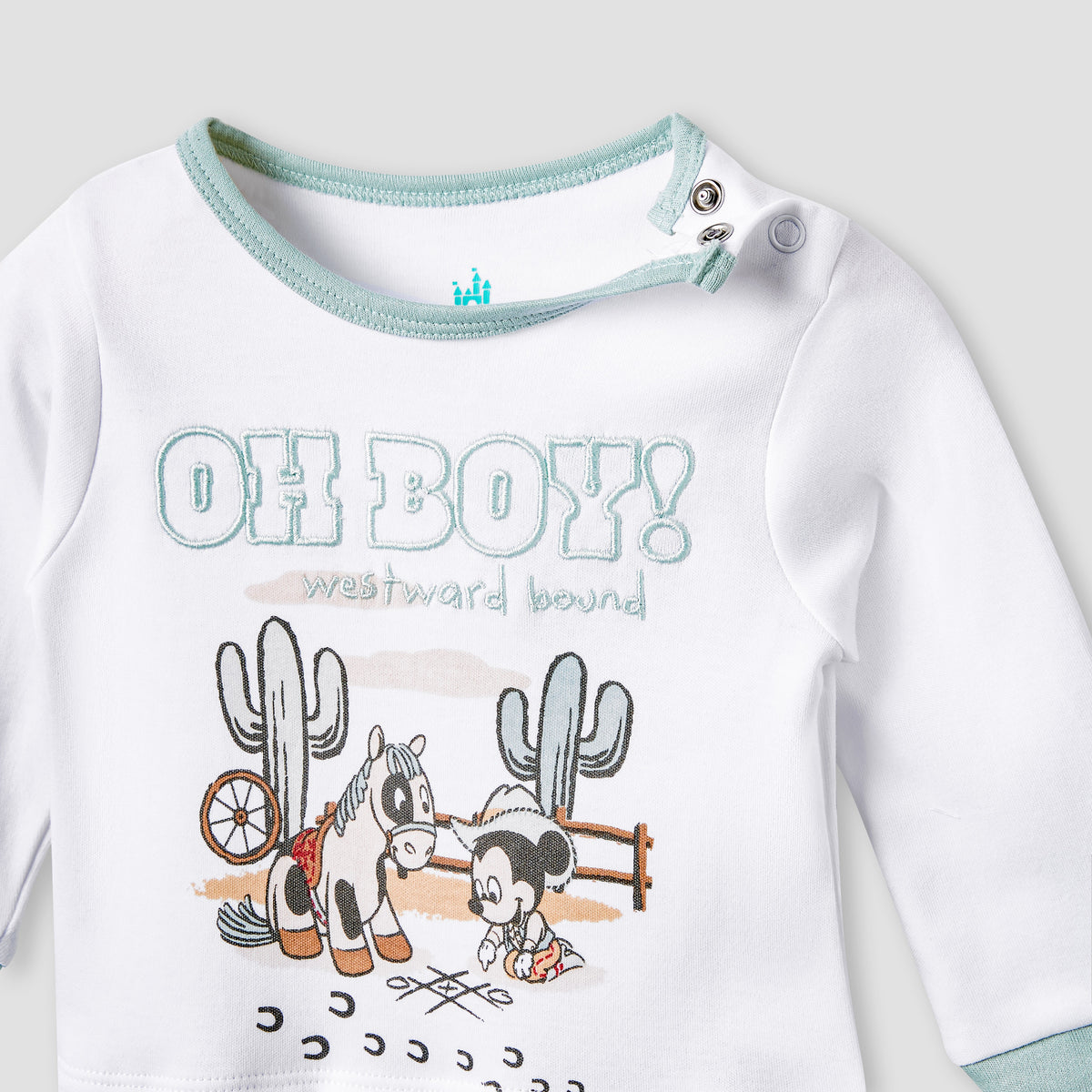 Disney Mickey Mouse Print Sleepsuit
