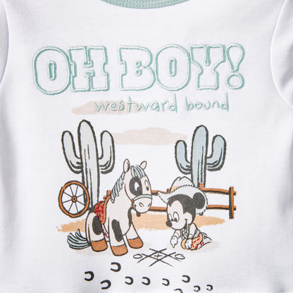 Disney Mickey Mouse Print Sleepsuit