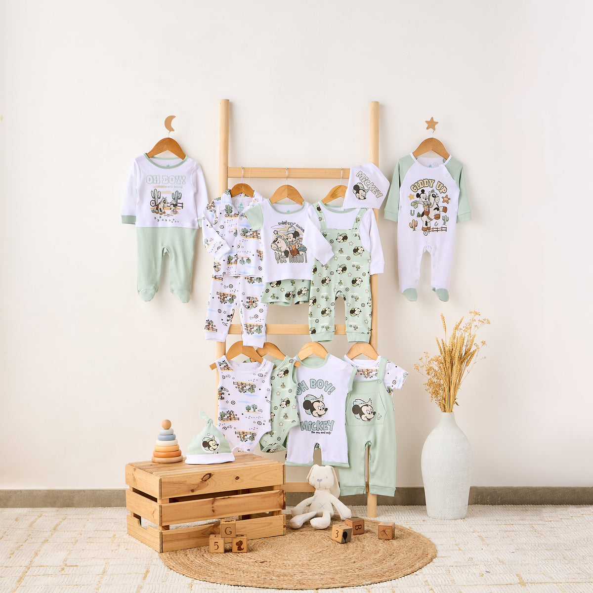 Disney Mickey Mouse Print Sleepsuit