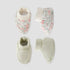 Pack of 2 Juniors Booties with Rolled Cuff, Assorted Print - Multicolour / 0-6 mths