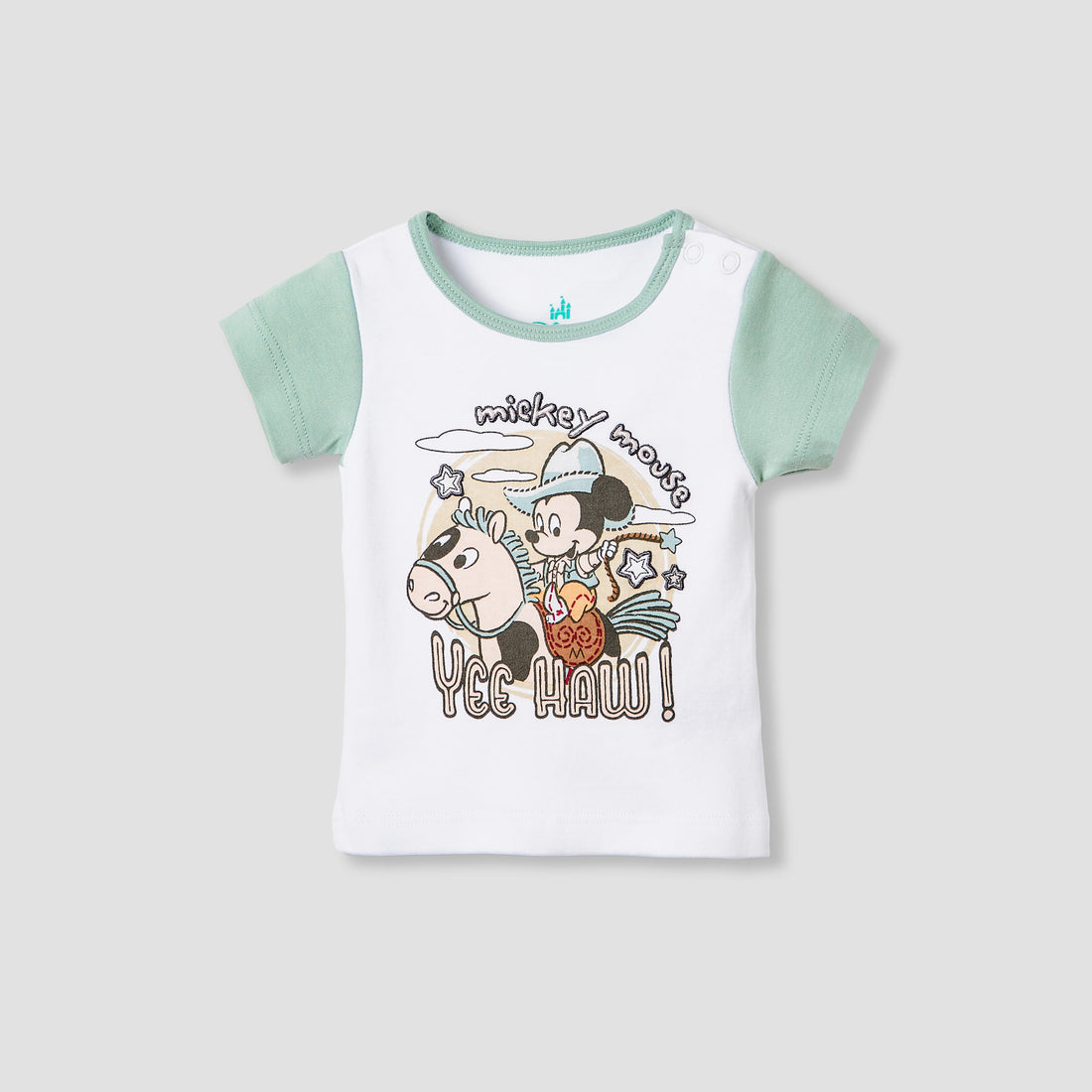 Disney Mickey Mouse Print T-shirt and Shorts Set