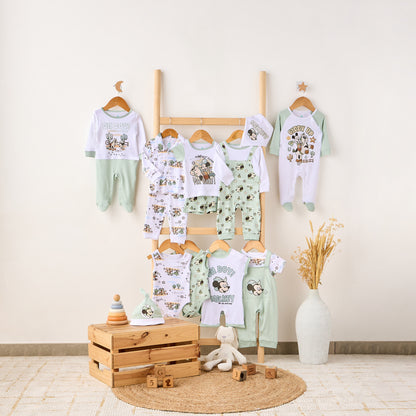 Disney Mickey Mouse Print T-shirt and Shorts Set