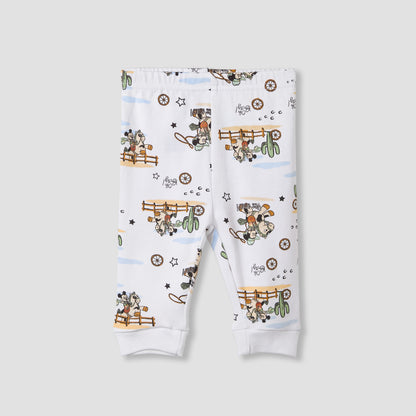 Disney Mickey Mouse Print Shirt and Pyjama Set