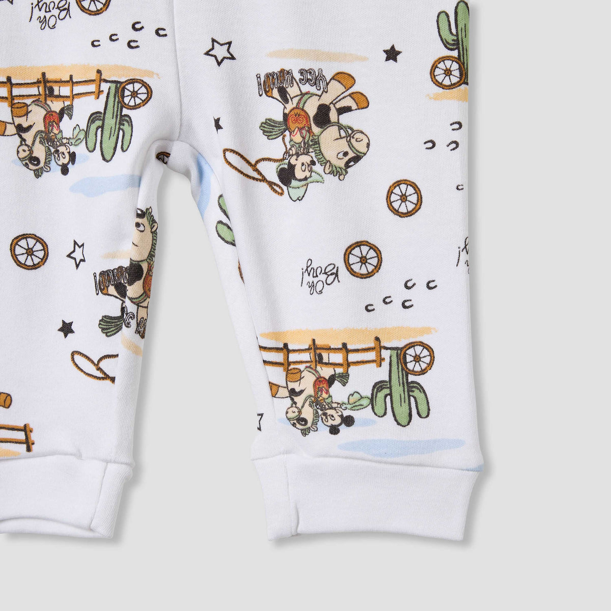 Disney Mickey Mouse Print Shirt and Pyjama Set
