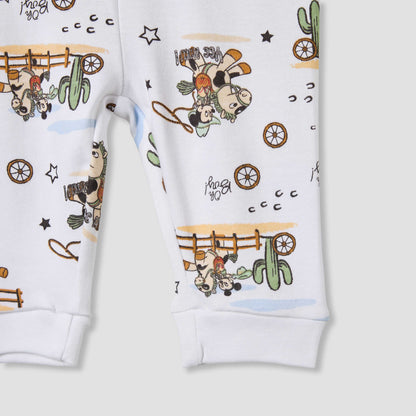 Disney Mickey Mouse Print Shirt and Pyjama Set