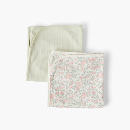 Pack of 2 Juniors Receiving Blanket with Assorted Design