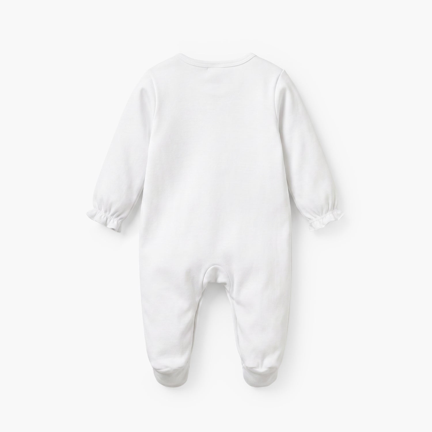 Juniors Cotton Round Neck Long Sleeves Sleepsuit with Floral Print