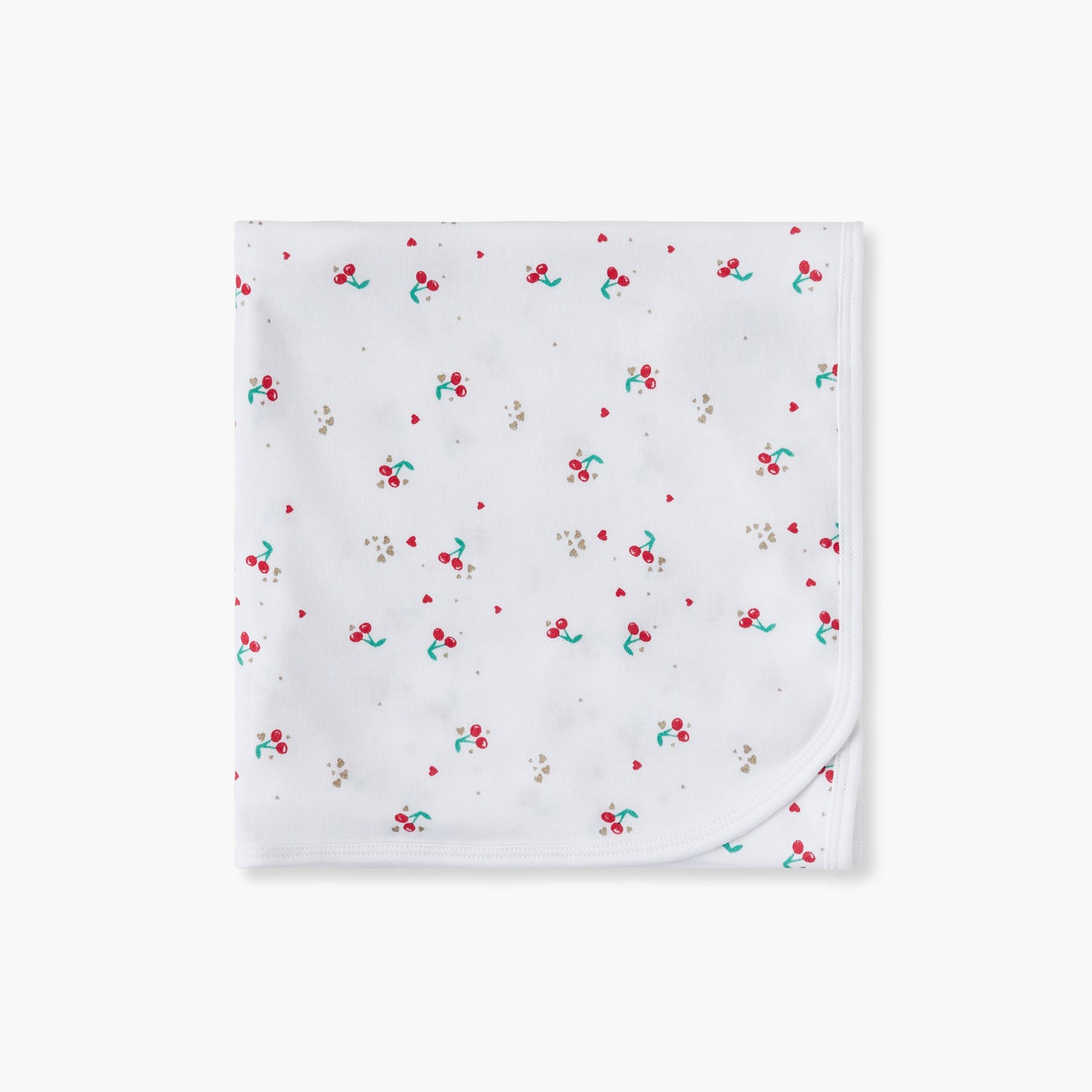 Juniors Cherry Print Receiving Blanket - 70x70 cm