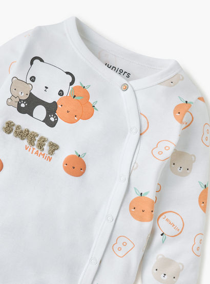 Juniors Printed Closed Feet Sleepsuit with Long Sleeves-baby-boys-clothing-nightwear-sleepsuits-image-3