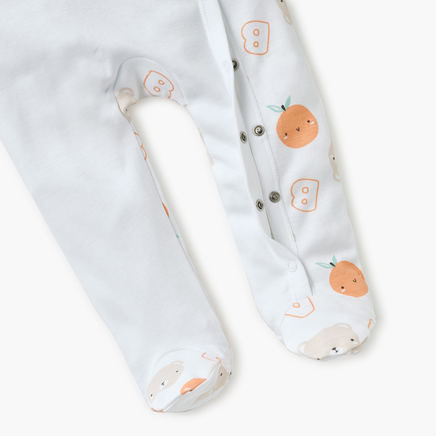 Juniors Printed Closed Feet Sleepsuit with Long Sleeves