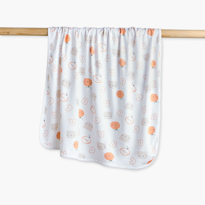 Juniors Bear Print Receiving Blanket - 70x70 cm - Multicolour / 0-6 mths
