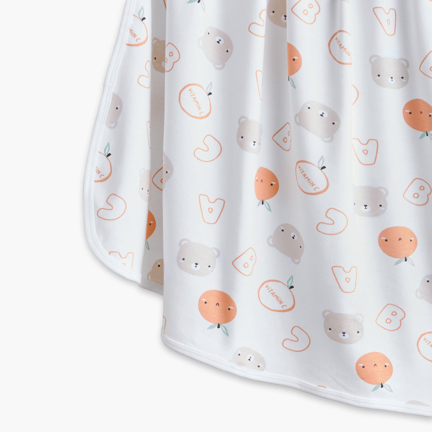 Juniors Bear Print Receiving Blanket - 70x70 cm