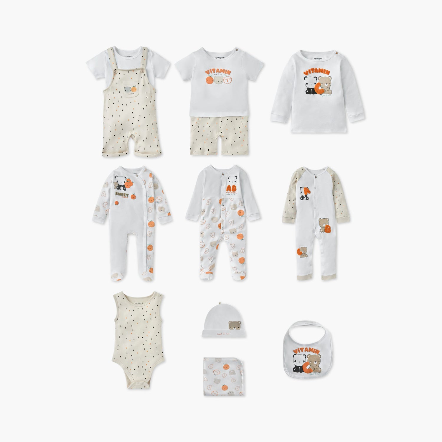 Juniors Bear Print Receiving Blanket - 70x70 cm