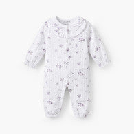 Juniors Cotton Crew Neck Long Sleeves Sleepsuit with Floral Print-undefined-image-1