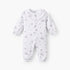 Juniors Cotton Crew Neck Long Sleeves Sleepsuit with Floral Print - White / 12-18 mths