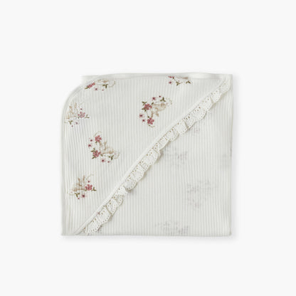 Juniors All-Over Bunny Print Receiving Blanket - 70x70 cm