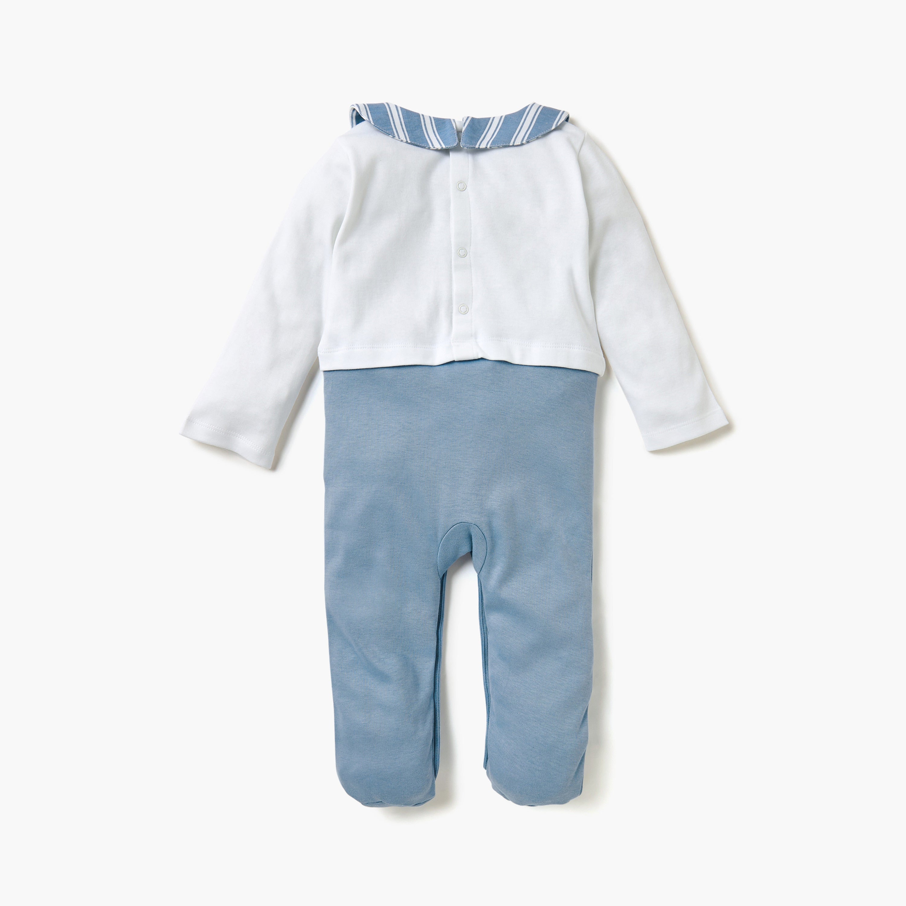 Juniors Closed Feet Sleepsuit with Collar