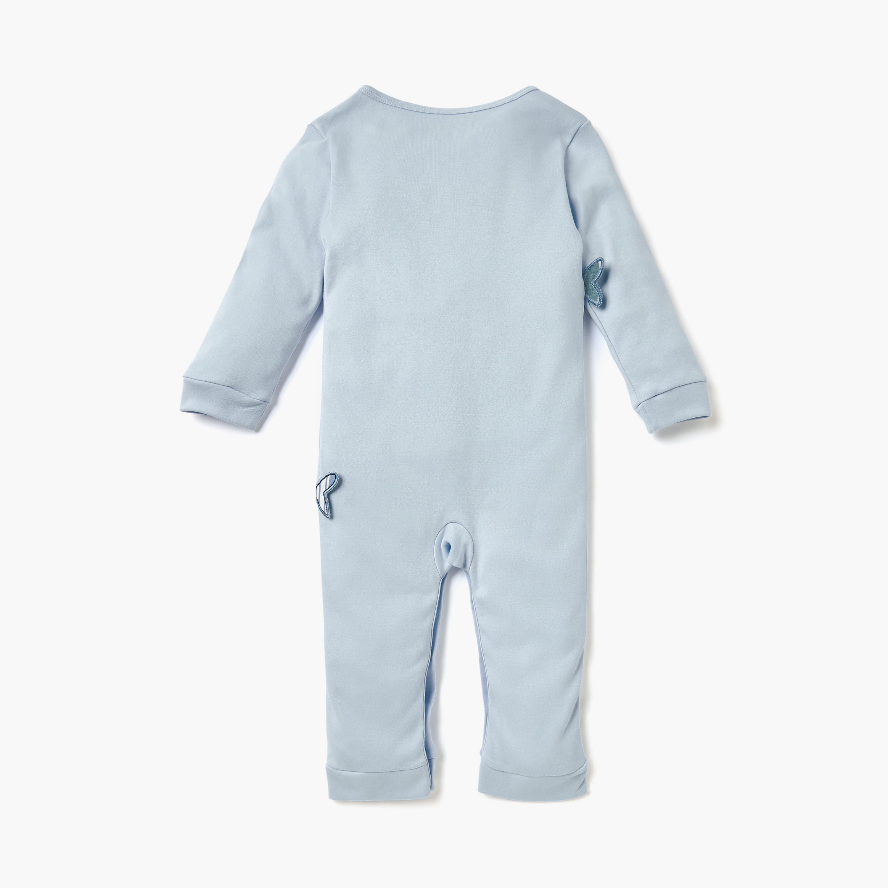 Juniors Whale Applique Sleepsuit with Round Neck