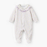 Juniors Cotton Crew Neck Long Sleeves Sleepsuit with Floral Print-undefined-image-1