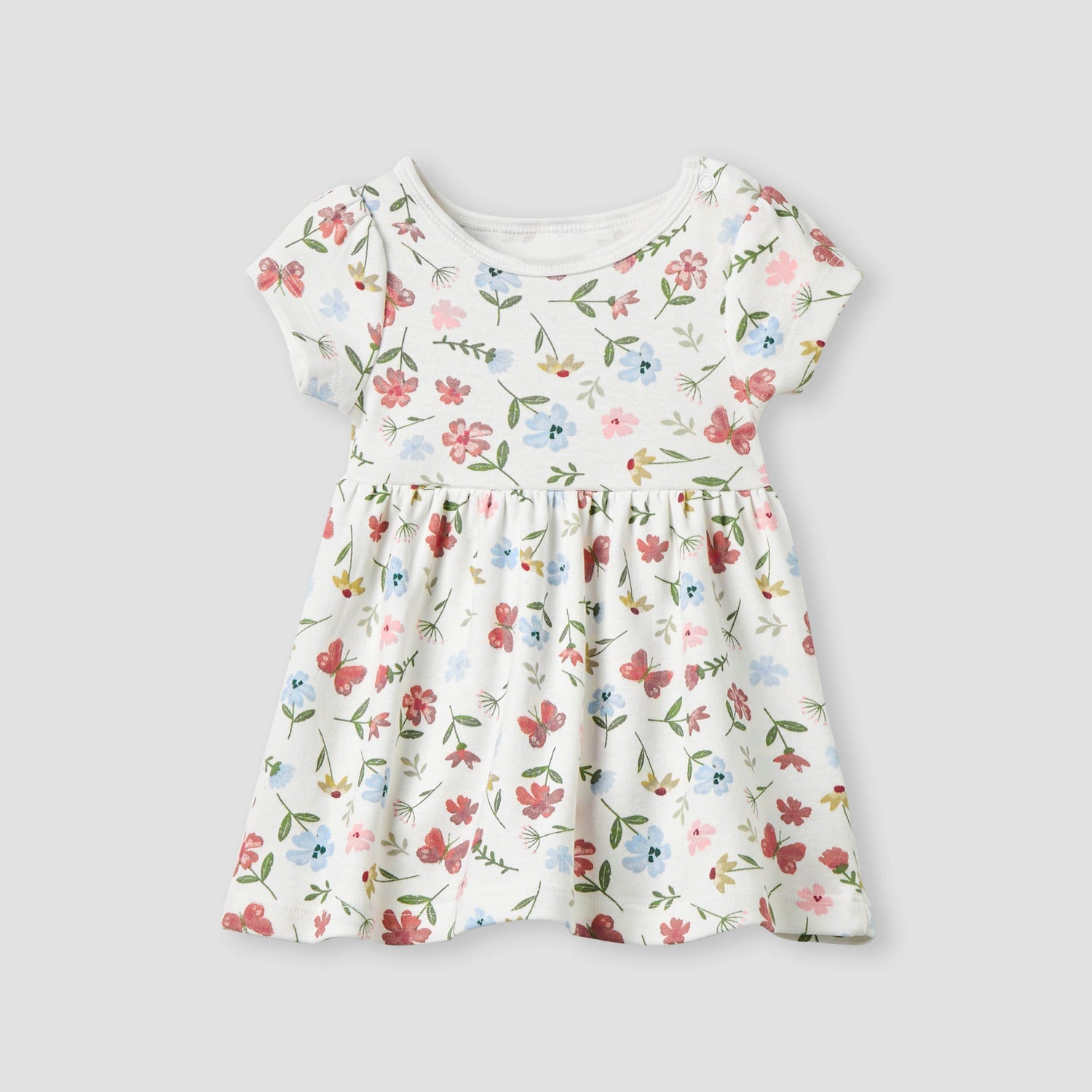 Juniors Floral Print A-Line Dress - Set of 2