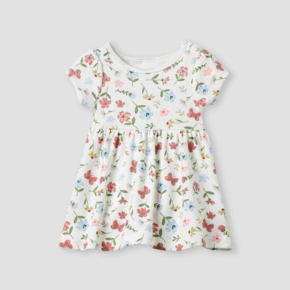 Juniors Floral Print A-Line Dress - Set of 2