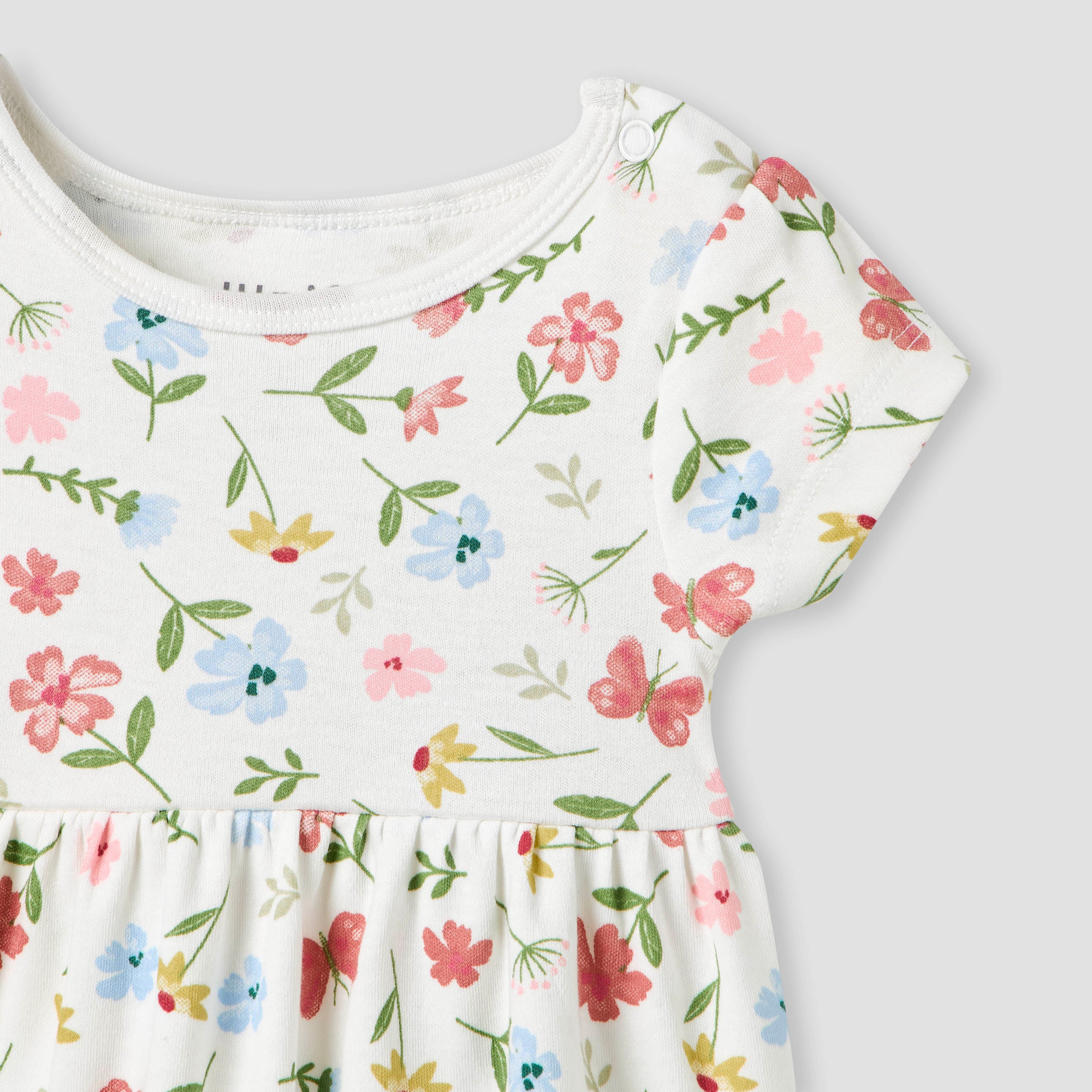Juniors Floral Print A-Line Dress - Set of 2