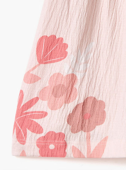 Disney Minnie Mouse Print Sleeveless Dress with Round Neck and Ruffle Detail-baby-girls-clothing-dressesandjumpsuits-image-4