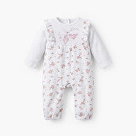 Juniors Cotton Crew Neck Long Sleeves Sleepsuit with Snap Button Closure-undefined-image-1